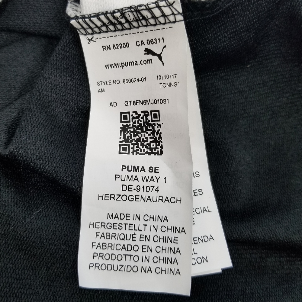 Puma Training Urban Cropped Hoodie Black and White Women's Size Medium - Picture 11 of 15